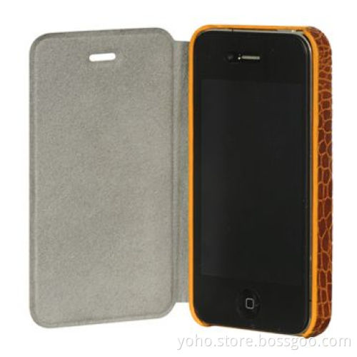 Case for iPhone 4/4S, Made of PC/Red Soft Leather Materials, Any Colors and Logos Available